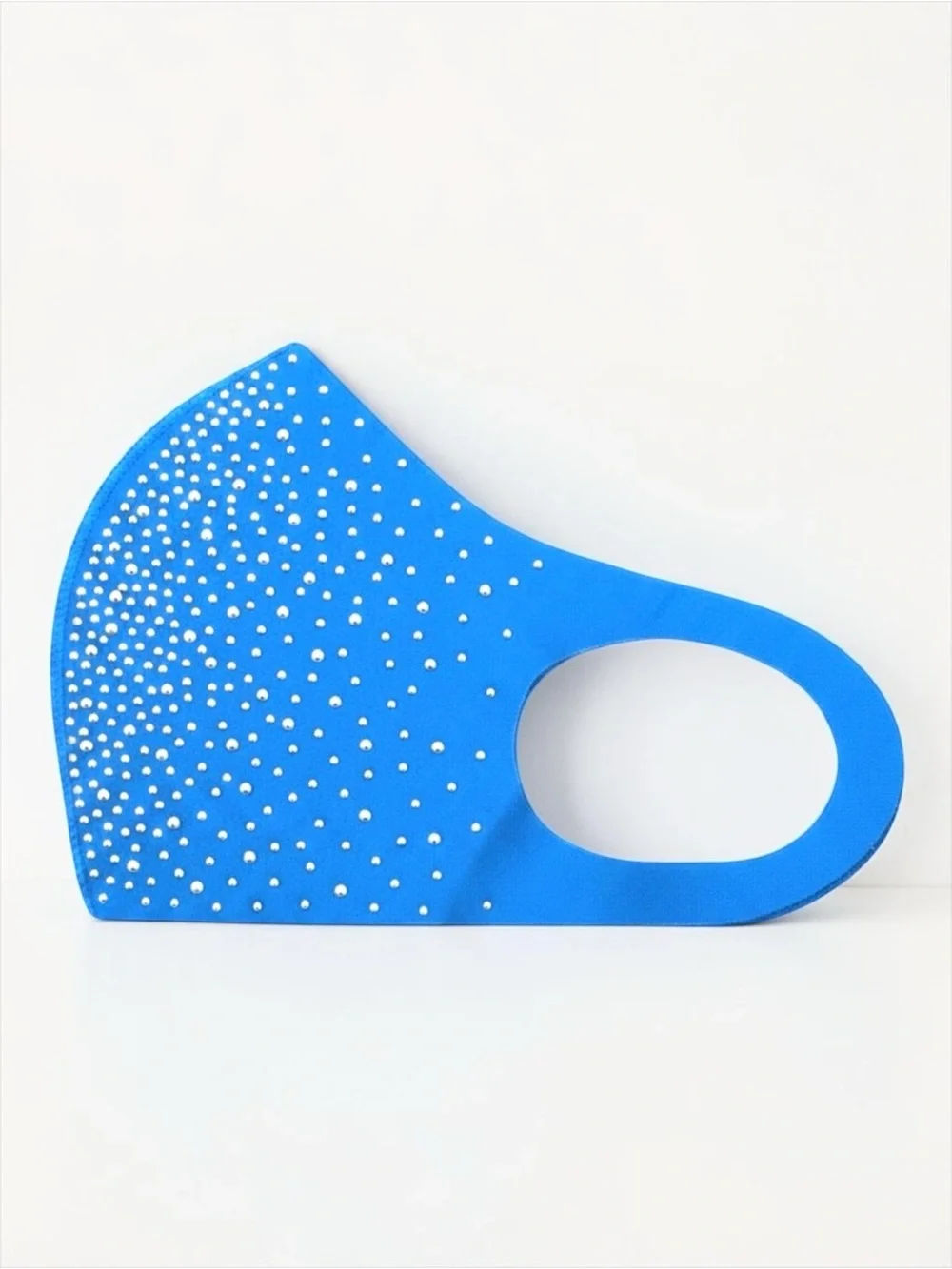 Blue Crystal-Stud Face Mask NWT